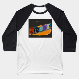 Brighton Beach Bathing Box Baseball T-Shirt